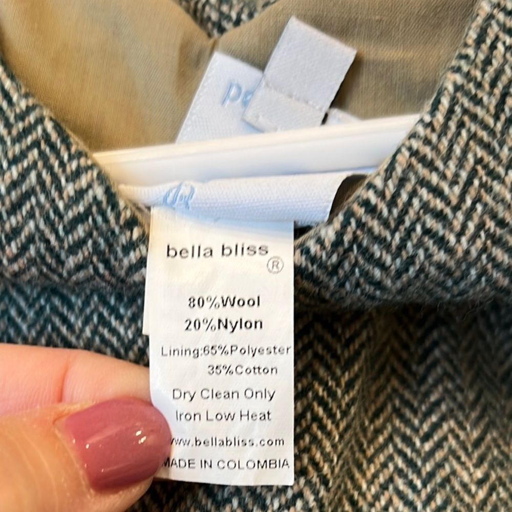 Bella Bliss Herringbone Kids Romper Jon Jon Wool 18months - Picture 5 of 5